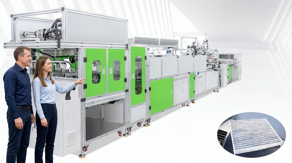 Automatic Cabin Filter Production Line with US Client